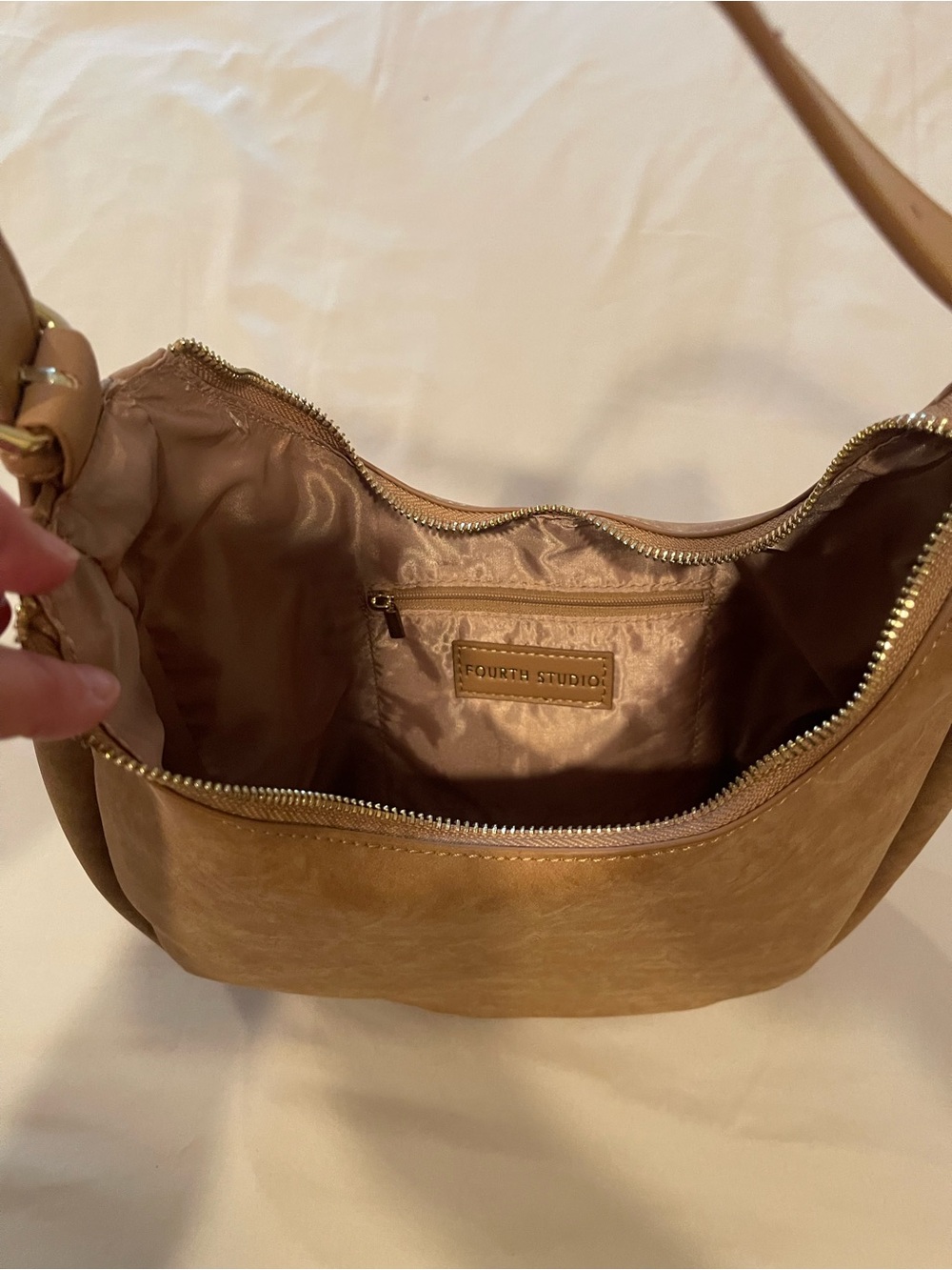 Women’s Tan Hobo Shoulder Bag - Picture 2 of 3